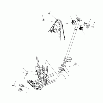 STEERING POST - A02CK42AA/AB (4970327032B08)