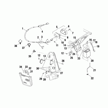 ELECTRICAL/TAILLIGHT - A02CK42AA/AB (4970327032B12)