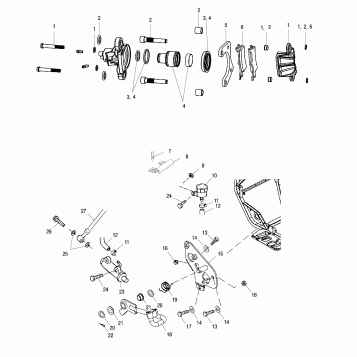REAR BRAKE - A02CK42AA/AB (4970327032B13)