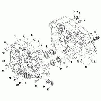 CRANKCASE - A02CK42AA/AB (4970327032C06)