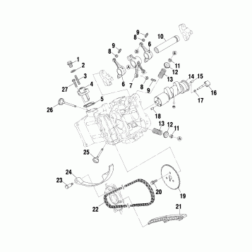 INTAKE and EXHAUST - A02CK42AA/AB (4970327032C10)