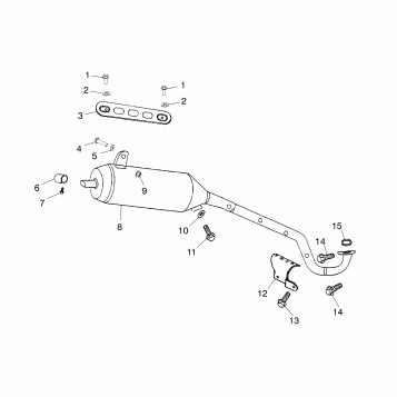 EXHAUST PIPE - A02EA09CA/CB/CC (4970857085A09)