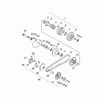 DRIVE PULLEY - A02EA09CA/CB/CC (4970857085A12)