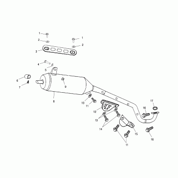 EXHAUST PIPE - A02FA09CA/CB/CC (4970887088A09)