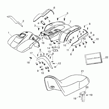 CAB/SEAT - A02FA09CA/CB/CC (4970887088B04)