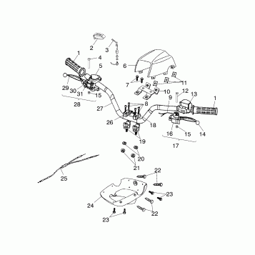 HANDLEBAR - A02FA09CA/CB/CC (4970887088B11)