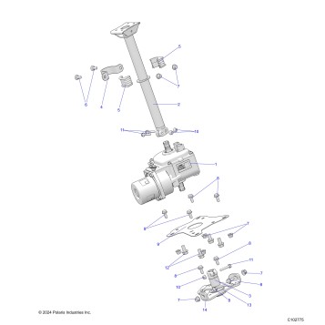 STEERING, STEERING POST ASM. - A26SXM95AR (C102775)