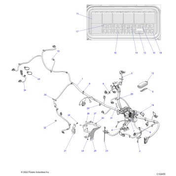 ELECTRICAL, MAIN WIRE HARNESS - A23SHR57AH (C102455)