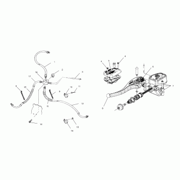 CONTROLS - MASTER CYLINDER/BRAKE LINE - A02BG38CA (4974677467C03)