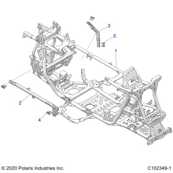 CHASSIS, MAIN FRAME - A23SGE95AN (C102349-1)