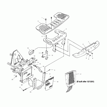 FRONT RACK and BUMPER MOUNTING - A02CB50FC (4974857485A07)