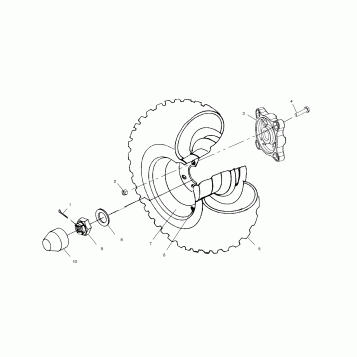 REAR WHEEL DRIVE - A02CB50FC (4974857485C06)