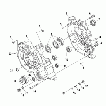 CRANKCASE - A02CB50FC (4974857485D05)