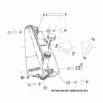 OIL TANK (If Built After 1/02/02) - A02CB50FC (4974857485E01)
