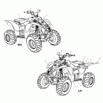 DECALS - A03BA25CA/CB (4975037503A09)