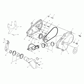 CLUTCH COVER - A03BA25CA/CB (4975037503C01)