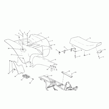 REAR CAB - A03BG50AA (4975117511A04)