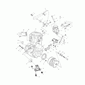 ENGINE MOUNTING - A03BG50AA (4975117511A09)