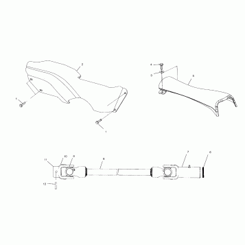 PROP SHAFT - A03BG50AA (4975117511A14)