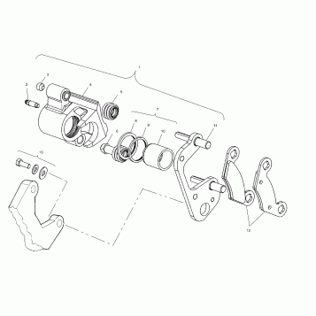 FRONT BRAKE - A03BG50AA (4975117511B14)