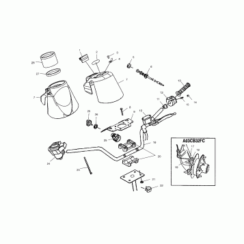 HANDLEBAR - A03CB32AA/FC (4975157515C01)