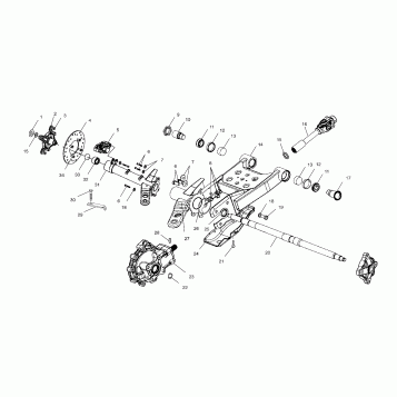 SWING ARM/REAR/GEARCASE MOUNTING - A03CB32AA/FC (4975157515C07)