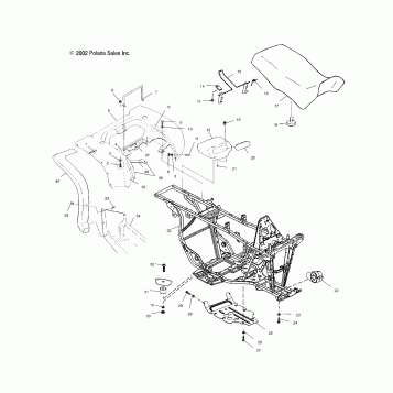 REAR CAB and SEAT - A03CD32AA/AB/AC/FB (4975217521A03)