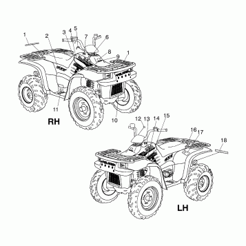 DECALS - A03CD32AA/AB/AC/FB (4975217521A12)