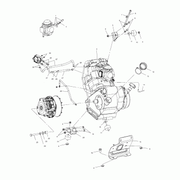 ENGINE MOUNTING - A03CD32AA/AB/AC/FB (4975217521B01)
