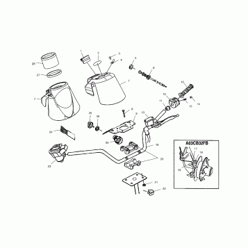 HANDLEBAR - A03CD32AA/AB/AC/FB (4975217521B14)