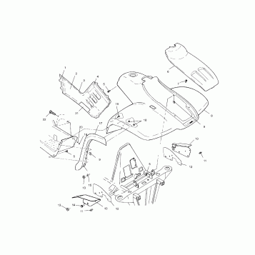 FRONT CAB - A03CD50FB (4975277527A05)