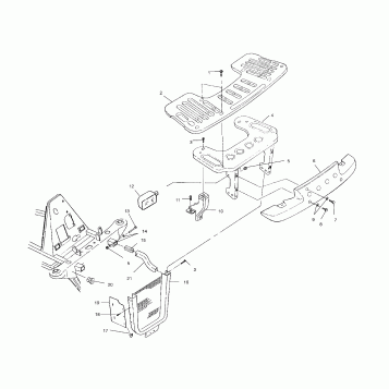 FRONT RACK and BUMPER MOUNTING - A03CD50FB (4975277527A07)