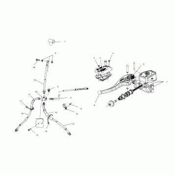 CONTROLS - MASTER CYLINDER/BRAKE LINE - A03CD50FB (4975277527B10)