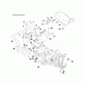 REAR CAB AND SEAT - A03CH42AA/AB/AC (4975377537A03)