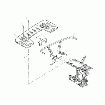 REAR RACK MOUNTING - A03CH42AA/AB/AC (4975377537A06)
