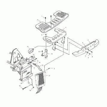 FRONT RACK AND BUMPER MOUNTING - A03CH42AA/AB/AC (4975377537A07)