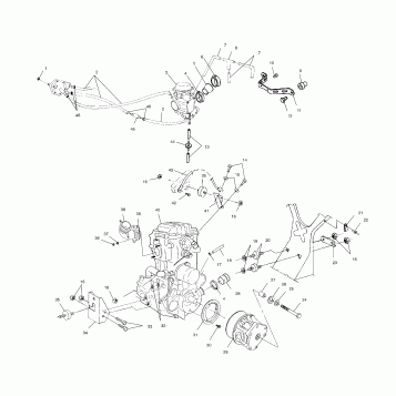 ENGINE MOUNTING - A03CH42AA/AB/AC (4975377537A13)