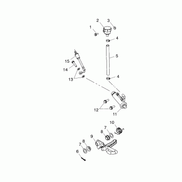 REAR MASTER CYLINDER/FOOT PEDAL - A03CH42AA/AB/AC (4975377537B02)