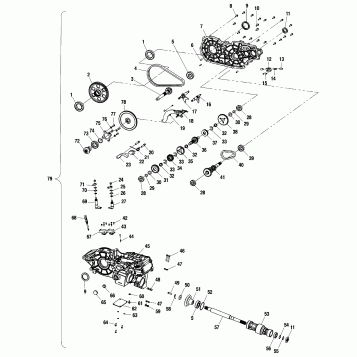 GEARCASE - A03CH42AA/AB/AC (4975377537C11)