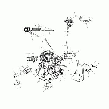 ENGINE MOUNTING - A03CH50AA/AB/AC/AD/AE/AH/AJ (4975417541A13)