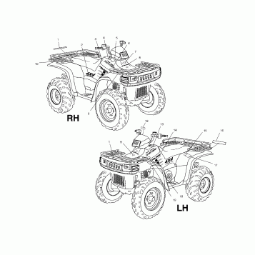 DECALS - A03CH68AA/AC/AF/AH/AL (4975557555A09)