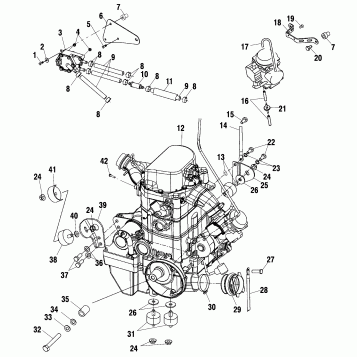 ENGINE MOUNTING - A03CH68AA/AC/AF/AH/AL (4975557555A13)