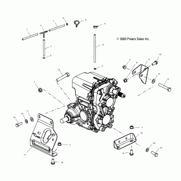 TRANSMISSION MOUNTING - A03CH68AA/AC/AF/AH/AL (4975557555C12)
