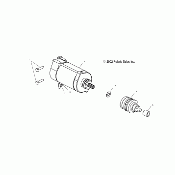STARTING MOTOR - A03CH68AA/AC/AF/AH/AL (4975557555D14)