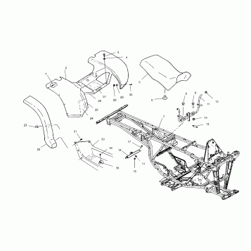 REAR CAB and SEAT - A03CL50AA (4975687568A04)