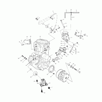 ENGINE MOUNTING - A03CL50AA (4975687568A09)