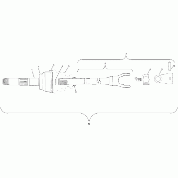 DRIVE SHAFT - A03BG50AA (4975687568A14)