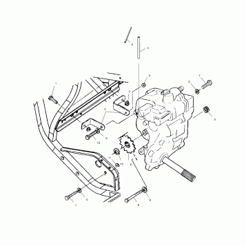 GEARCASE MOUNTING - A03CL50AA (4975687568C08)
