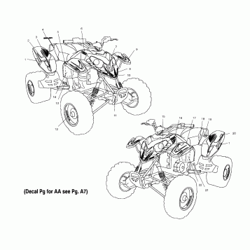 DECALS - A03GJ50AB (4975767576D08)