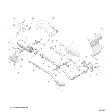 ENGINE, EXHAUST - A24SHR57AM (C102556)
